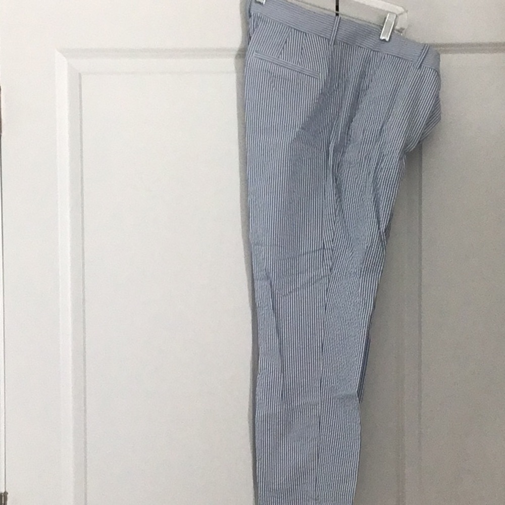 J. Crew Outlet searsucker cropped pants